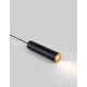 Sandy Black Aluminium LED GU10 1x10 Watt IP20 220-240 Volt Bulb Excluded D: 5.6 H1: 20 H2: 120 cm - PNL9419422 - NOVALUCE