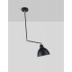 Black & Brass Metal LED E27 1x12 Watt 230 Volt IP20 Bulb Excluded D: 22 H: 95 cm Adjustable Fixed height - PNL9420851 - NOVALUC
