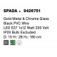 Gold Metal & Smoky Glass Black PVC Wire LED E27 1x12 Watt 230 Volt IP20 Bulb Excluded D: 15 H1: 28 H2: 180 cm Adjustable height 