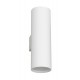 Sandy White Aluminium LED GU10 2x10 IP20 220-240 Volt Bulb Excluded D: 5.6 W: 8 H: 18 cm - PNL9450881 - NOVALUCE