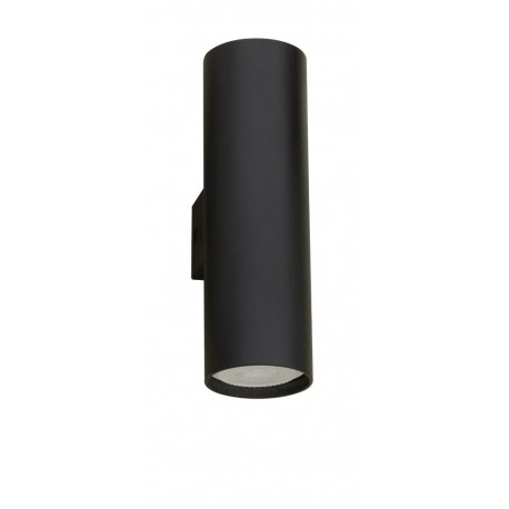 Sandy Black Aluminium LED GU10 2x10 IP20 220-240 Volt Bulb Excluded D: 5.6 W: 8 H: 18 cm - PNL9450882 - NOVALUCE