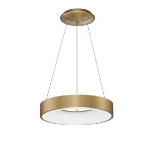 Triac Dimmable Brushed Gold Aluminium & Acrylic LED 30 Watt 230 Volt 1845Lm 3000K IP20 D: 38 H: 120 cm Adjustable Height - PNL9 2