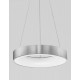 Triac Dimmable Brushed Silver Aluminium & Acrylic LED 30 Watt 230 Volt 1845Lm 3000K IP20 D: 38 H: 120 cm Adjustable Height - PN