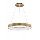 Triac Dimmable Brushed Gold Aluminium & Acrylic LED 50 Watt 230 Volt 2864Lm 3000K IP20 D: 60 H: 120 cm Adjustable Height - PNL9