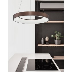 Triac Dimmable Brushed Coffee Aluminium & Acrylic LED 50 Watt 230 Volt 2864Lm 3000K IP20 D: 60 H: 120 cm Adjustable Height - PN