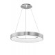 Triac Dimmable Brushed Silver Aluminium & Acrylic LED 50 Watt 230 Volt 2864Lm 3000K IP20 D: 60 H: 120 cm Adjustable Height - PN