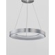 Triac Dimmable Brushed Silver Aluminium & Acrylic LED 50 Watt 230 Volt 2864Lm 3000K IP20 D: 60 H: 120 cm Adjustable Height - PN