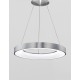 Triac Dimmable Brushed Silver Aluminium & Acrylic LED 50 Watt 230 Volt 2864Lm 3000K IP20 D: 60 H: 120 cm Adjustable Height - PN