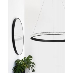 Traic Dimmable Sandy Black Aluminium & Acrylic LED 29 Watt 230 Volt 1684Lm 3000K IP20 D: 60.5 H: 120 cm Adjustable height & R