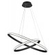 Traic Dimmable Sandy Black Aluminium & Acrylic LED 45 Watt 230 Volt 2737Lm 3000K IP20 D1: 67 D2: 47.5 H: 120 cm Adjustable heig