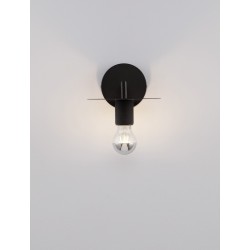 Black Metal LED E27 1x12 Watt 230 Volt IP20 Bulb Excluded D: 12 W: 21 H: 15.5 cm - PNL9501232 - NOVALUCE