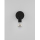 Black Metal LED E27 1x12 Watt 230 Volt IP20 Bulb Excluded D: 12 W: 12 H: 15.5 cm - PNL9501233 - NOVALUCE