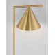 Brass Metal & White Marble Base LED E27 1x12 Watt 230 Volt IP20 Bulb Excluded Cable Length: 130 cm D: 19 W: 26 H: 60 cm - PNL950