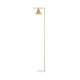 Brass Metal & White Marble Base LED E27 1x12 Watt 230 Volt IP20 Bulb Excluded Cable Length: 160 cm D: 25 W: 35 H: 175 cm - PNL95