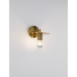 Gold Metal LED E27 1x12 Watt 230 Volt IP20 Bulb Excluded D: 12 W: 21 H: 15.5 cm - PNL9501238 - NOVALUCE