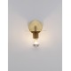 Gold Metal LED E27 1x12 Watt 230 Volt IP20 Bulb Excluded D: 12 W: 21 H: 15.5 cm - PNL9501238 - NOVALUCE
