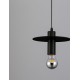 Black Metal LED E27 1x12 Watt 230 Volt IP20 Bulb Excluded D: 20 H 1: 14.5 H 2: 180 cm Adjustable height - PNL9501242 - NOVALUCE