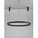 3000K Triac Dimmable Sandy Black Aluminium & Acrylic LED 72 Watt 5250Lm 230 Volt IP20 D: 120 H: 250 cm Adjustable Height - P