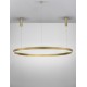 3000K Triac Dimmable Brass Gold Aluminium & Acrylic LED 80 Watt 6000Lm 230 Volt IP20 D: 150 H: 250 cm Adjustable Height - PN