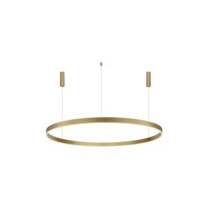 3000K Triac Dimmable Brass Gold Aluminium & Acrylic LED 80 Watt 6000Lm 230 Volt IP20 D: 150 H: 250 cm Adjustable Height - PN 2