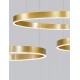 2700-6000K Changing CCT & Dimming Brass Gold Aluminium & Acrylic LED 60 Watt 4165Lm 230 Volt IP20 D: 100 H: 200 cm Adjustable 