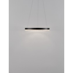 Triac Dimmable Sandy Black Aluminium LED 23 Watt 220 Volt 2521Lm 3000K IP20 D: 40 H: 150 cm Adjustable Height - PNL9530225 - NO