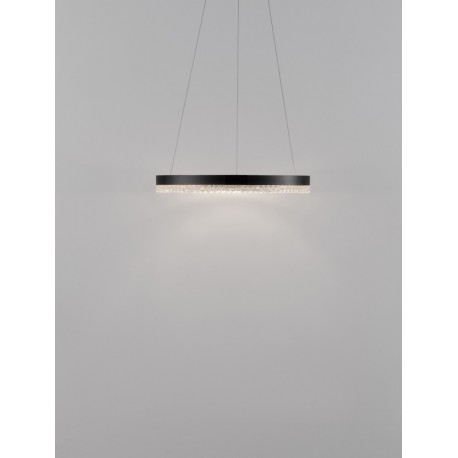 Triac Dimmable Sandy Black Aluminium LED 23 Watt 220 Volt 2521Lm 3000K IP20 D: 40 H: 150 cm Adjustable Height - PNL9530225 - NO