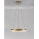 Triac Dimmable Brass Gold Aluminium LED 23 Watt 220 Volt 2521Lm 3000K IP20 D: 40 H: 150 cm Adjustable Height - PNL9530226 - NOV