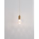 Brass Metal & Clear Glass LED G9 1x6 Watt 230 Volt IP20 Bulb Excluded D: 9.5 H: 120 cm Adjustable height - PNL9536412 - NOVAL