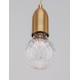 Brass Metal & Clear Glass LED G9 1x6 Watt 230 Volt IP20 Bulb Excluded D: 9.5 H: 120 cm Adjustable height - PNL9536412 - NOVAL
