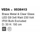 Brass Metal & Clear Glass LED G9 3x6 Watt 230 Volt IP20 Bulb Excluded D: 30 H: 150 cm Adjustable height - PNL9536413 - NOVALU