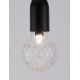 Black Metal & Clear Glass LED G9 1x6 Watt 230 Volt IP20 Bulb Excluded D: 9.5 H: 120 cm Adjustable height - PNL9536417 - NOVALU