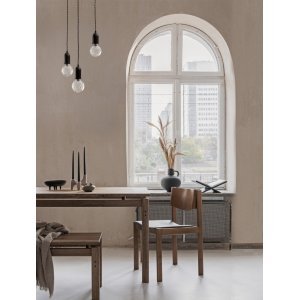 Black Metal & Clear Glass LED G9 3x6 Watt 230 Volt IP20 Bulb Excluded D: 30 H: 150 cm Adjustable height - PNL9536418 - NOVALUC