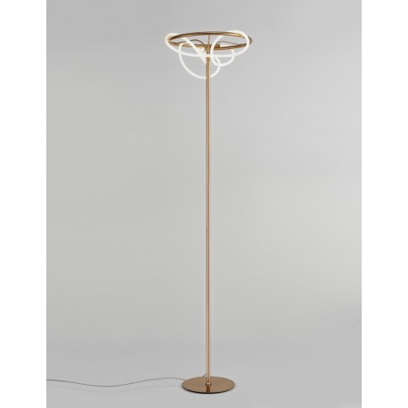 Gold Aluminium & Acrylic LED 31 Watt 230 Volt 2784Lm 3000K IP20 L: 40 H: 160 cm - PNL9548106 - NOVALUCE