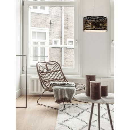 Black Metal Outside Gold Metal Inside White Acrylic Cover LED E27 2x12 Watt 230 Volt IP20 Bulb Excluded D: 40 H 1: 20 H 2: 120 