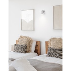 Sandy White Metal LED GU10 1x10 Watt 230 Volt IP44 Bulb Excluded D: 6.1 W: 9.7 H: 7.2 cm Rotating & Adjustable - PNL9555814 - N