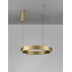 Triac Dimmable Brass Gold Aluminium & Acrylic LED 40 Watt 230 Volt 2153Lm 3000K IP20 D: 60 H: 200 cm Adjustable Height - PNL955