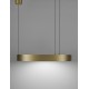 Triac Dimmable Brass Gold Aluminium & Acrylic LED 40 Watt 230 Volt 2153Lm 3000K IP20 D: 60 H: 200 cm Adjustable Height - PNL955