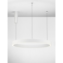 Triac Dimmable Sandy White Aluminium & Acrylic LED 50 Watt 230 Volt 2968Lm 3000K IP20 D: 80 H: 200 cm Adjustable Height - PN