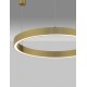 Triac Dimmable Brass Gold Aluminium & Acrylic LED 50 Watt 230 Volt 2968Lm 3000K IP20 D: 80 H: 200 cm Adjustable Height - PNL
