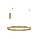 Triac Dimmable Brass Gold Aluminium & Acrylic LED 60 Watt 230 Volt 3389Lm 3000K IP20 D: 100 H: 200 cm Adjustable Height - PNL95