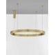 Triac Dimmable Brass Gold Aluminium & Acrylic LED 60 Watt 230 Volt 3389Lm 3000K IP20 D: 100 H: 200 cm Adjustable Height - PNL95