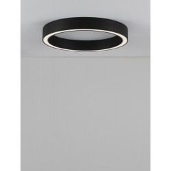 Triac Dimmable Sandy Black Aluminium & Acrylic LED 40 Watt 230 Volt 2153 Lm 3000K IP20 D: 60 W: 4 H: 6.5 cm - PNL9558610 - NOVAL