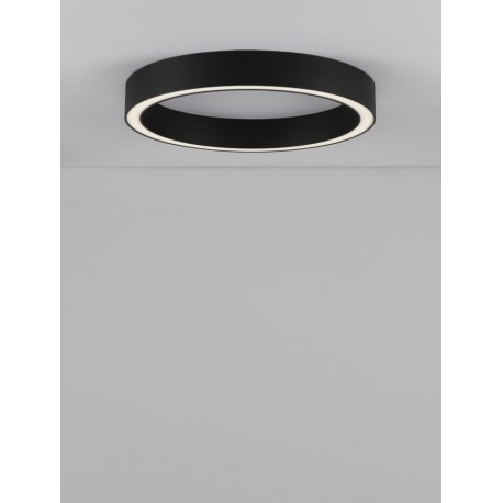 Triac Dimmable Sandy Black Aluminium & Acrylic LED 40 Watt 230 Volt 2153 Lm 3000K IP20 D: 60 W: 4 H: 6.5 cm - PNL9558610 - NOVAL