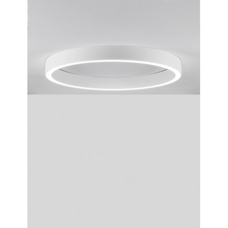 Triac Dimmable Sandy White Aluminium & Acrylic LED 50 Watt 230 Volt 2968 Lm 3000K IP20 D: 80 W: 4 H: 6.5 cm - PNL9558630 - NOVAL