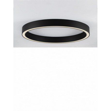 Triac Dimmable Sandy Black Aluminium & Acrylic LED 50 Watt 230 Volt 2968 Lm 3000K IP20 D: 80 W: 4 H: 6.5 cm - PNL9558640 - NOVAL