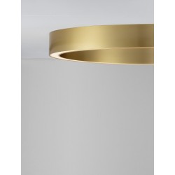 Triac Dimmable Brass Gold Aluminium & Acrylic LED 50 Watt 230 Volt 2968 Lm 3000K IP20 D: 80 W: 4 H: 6.5 cm - PNL9558650 - NOVALU