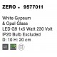 White Gypsum & Opal Glass LED G9 1x5 Watt 230 Volt IP20 Bulb Excluded D: 10 H: 20 cm - PNL9577011 - NOVALUCE