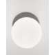 Gray Concrete & Opal Glass LED G9 1x5 Watt IP20 220-240 Volt Bulb Excluded D: 10 W:14 H: 10 cm - PNL9577012 - NOVALUCE
