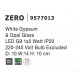 White Gypsum & Opal Glass LED G9 1x5 Watt IP20 220-240 Volt Bulb Excluded D: 10 W:14 H: 10 cm - PNL9577013 - NOVALUCE